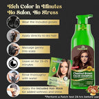 Herbishh Hair Color Shampoo for Gray Hair – Natural Hair Dye Shampoo – Colors Hair in Minutes – Lasts Up To 3-4 Weeks – 500 Ml – 3-In-1 Hair Color – Ammonia-Free | Herbishh (Chestnut Brown)