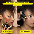 Cream Contour Stick Set – Blush, Bronzer & Highlighter Trio | Hydrating, Buildable, High-Pigment Makeup with Shea Butter & Vitamin E | Phoenix Beauty Gift Set (Luminous)