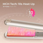 TYMO Flat Iron Hair Straightener - Titanium Hair Straighteners for Women, 1 Inch Professional Travel Flat Iron, Portable Straightener and Curlers with 10s Heat Up, 32 Temp, Dual Voltage & LED Display