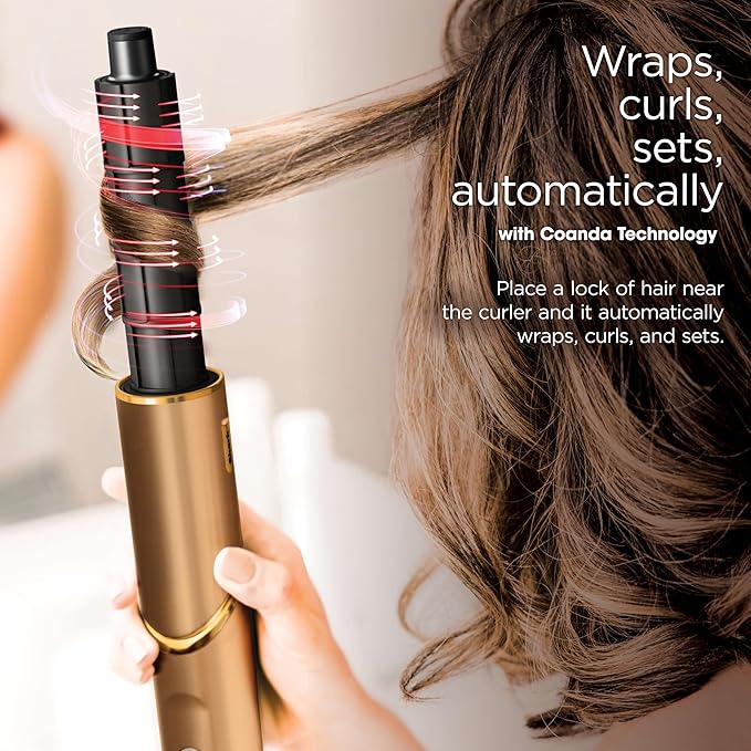 Shark FlexStyle® (Special Edition) | Air Styling & Drying System | Powerful Hair Dryer Brush & Multi-Styler | Auto-Wrap Curlers, Oval Brush, Concentrator, & Storage Bag Included | Copper | HD433CP