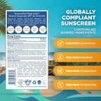 STREAM 2 SEA SPF 30 Biodegradable Mineral Sunscreen, 3 Fl oz Non-Greasy and Moisturizing Reef Safe Sunscreen For Face Protection and Body Against UVA and UVB