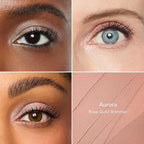 Thrive Causemetics Brilliant Eye Brightener Eyeshadow Stick Bundle for Hazel Eyes, 3 Shades, Waterproof & Crease Proof Cream to Powder Long Lasting Formula, 3 Shadow Sticks & Confetti Makeup Bag