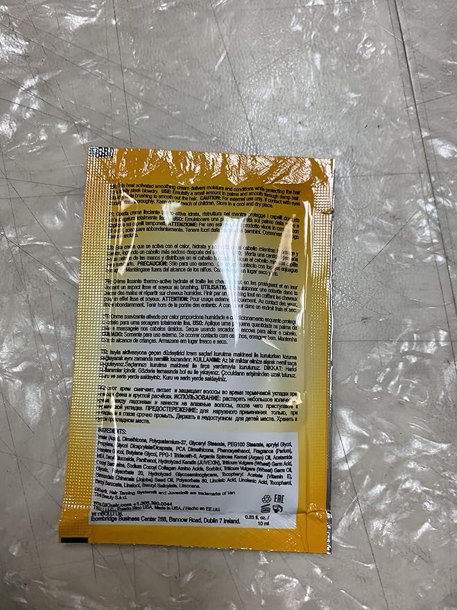 GK HAIR Global Keratin Samples Pack Sachets Moisturizing Shampoo and Conditioner (0.34 Fl Oz/10ml) | Serum (0.16 Fl Oz/5ml) | ThermalStyleHer (0.34 oz) | Cashmere (0.34 oz) | Leave In Cream (0.34 oz)