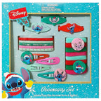 Luv Her Disney Lilo & Stitch Girls' Hair Accessories Set - 20 Pack Christmas Stitch - Includes 3 Barrettes, 4 Snap Clips, 5 Elastics, 8 Terry Ponies - Everyday Wear, Special Occasions, Ages 3+