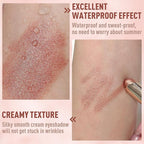 FV Cream Shimmer Eyeshadow Stick，Long Lasting & Waterproof, Multi-Use & High Pigment Eyeshadow Makeup Stick (Rose Shimmer)