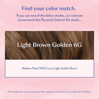 eSalon Permanent Hair Color & Dye Kit - Light Brown Golden - Professional-Grade Ammonia-Free Personal Colorist for Up To 100% Gray Coverage on All Hair Types