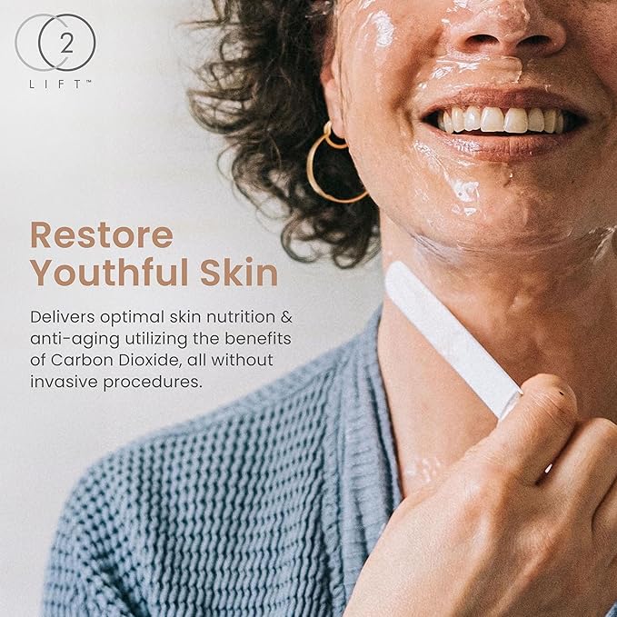 CO2Lift Carboxy Gel Treatment – 2-Pack CO2 Lifting Facial Mask for Puffy Eyes, Wrinkles, Dark Circles, Hydrating, Brightening, Tightening Anti-Aging Skincare
