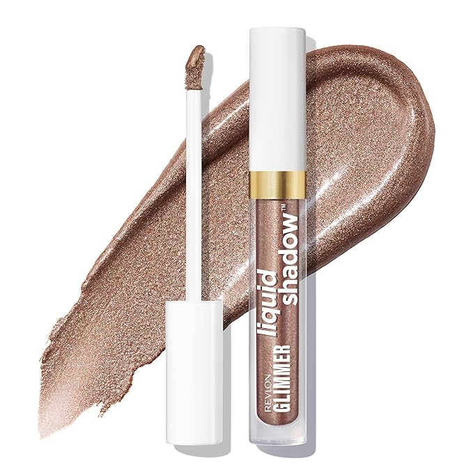 REVLON Glimmer Liquid Shadow, Smudge-Proof Shimmer Eyeshadow Makeup, Long Lasting, High Pigment, 201 On Cloud Shine
