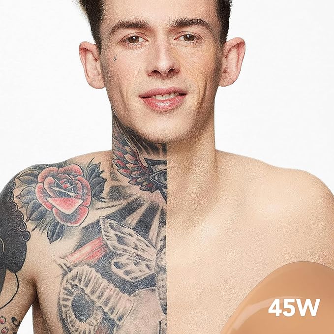 Dermablend Leg and Body Makeup Foundation with SPF 25, 45W Tan Honey, 3.4 Fl. Oz.