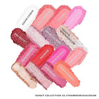 Kimchi Chic Donut Collection Eyeshadow Palette - 16 Matte, Pigment, & Glitter Shadows, Versatile for Day to Night Looks, Cruelty Free, Strawberries & Cream