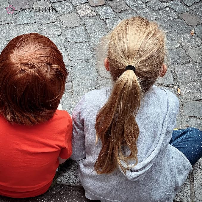 Dark Brown Thin Small Elastic Hair Ties, 2mm Hair Bands Accessories for Girls Women Kids, Non-Slip No Pull Strong Ponytail Holders for Fine to Medium Thick 80 Pcs