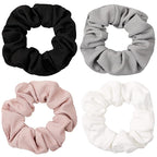Scrunchies Hair Ties Scrunchy for Women Girls Cute Hairties for Thick Curl Hair No Crease Hair Accessories Soft Ropes Ponytail Holder No Hurt Your Hair 4FBHHCQ-001