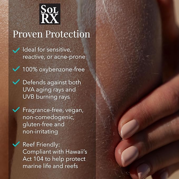 SolRX SPORT SPRAY SPF 50 Sunscreen Spray SPF50, Reef Friendly, Broad Spectrum Sunscreen for Face and Body, Oxybenzone Free