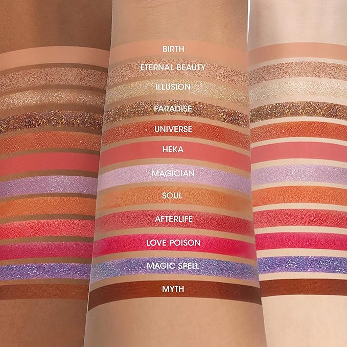 Eternal Paradise - Secret of Pharaoh Eyeshadow Palette, Highly Pigmented and Blendable, Cruelty-Free