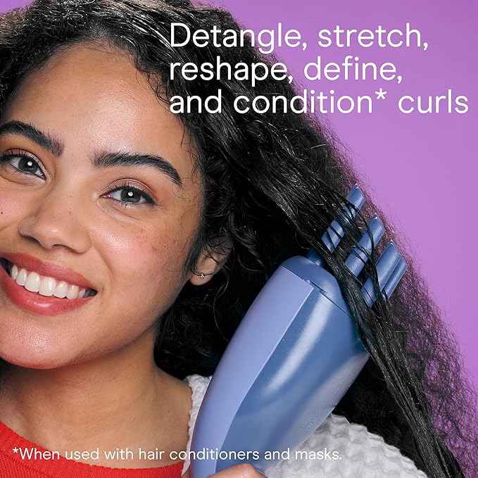 Infiniti PRO CONAIR Steam Therapy Hair Steamer, Portable Hair Steamer with 7" Diffuser Attachment, 30-Second Heat-Up, Penetrating Steam Helps Detangle, Reshape, and Volumize Curls, Blue