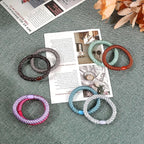 30 Pcs Hair Ties No Damage for Women Girls, High Elastic Braided Hair Ties for Thick Hair, Soft Ponytail Holders, No Crease Hair Bands for Curly Thin Hair Scrunchies (Multicolor Colors)