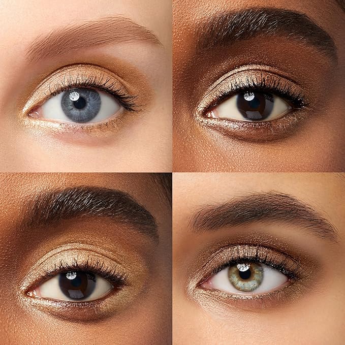 Julep Eyeshadow 101 Crème-to-Powder Waterproof Eyeshadow Stick Duo – Long-Lasting, Crease-Proof, Easy Apply with Built-in Smudger - Bronze Shimmer and Warm Gold Shimmer