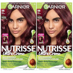 Garnier Hair Color Nutrisse Nourishing Creme, 56 Rich Auburn (Sangria) Permanent Hair Dye, 2 Count (Packaging May Vary)