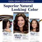 Clairol Nice'n Easy Permanent Hair Dye, 5CB Medium Warm Chestnut Brown Hair Color, Pack of 3