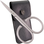 3 Swords Germany - brand quality STAINLESS STEEL INOX CURVED CUTICLE SCISSORS - STRONG SCISSORS FOR STRONG PEOPLE with case by 3 Swords Germany