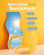 Pang Pang Big Sun Cushion Plus - Broad Spectrum SPF50+ PA++++ Korean Sunscreen Cushion for Face & Body - Hypoallergenic & Lightweight Sun Cream, No White Cast (0.88 oz)