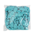 MEEDEE Teal Blue No Crease Soft Knotted Hair Ties - 100 Pack Ouchless Yoga & Pony Tail Bracelets for Women