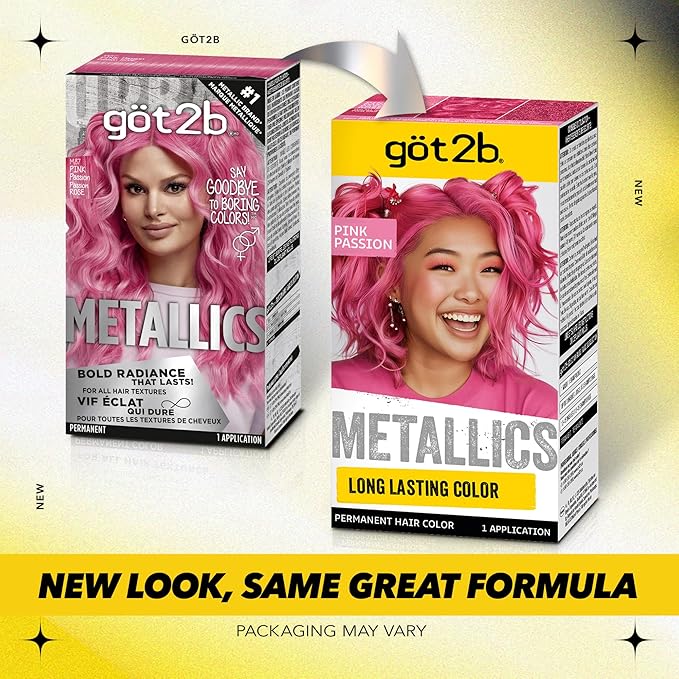 Got2b Metallics, Permanent Hair Color, M87 Pink Passion