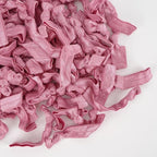 MEEDEE 100 Pack Rosy Mauve Color Hair Ties For Women No Crease Soft Elastic Ribbon No Damage Pink Hair Ties Knotted Ouchless Hair Ribbon Yoga Hair Ribbons Elastic Bracelets