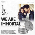 Immortal NYC Hair Styling Cream Pomade Platinum Edition - Mens Water Based, No Residue Hair Balm - All Natural Pomade -Strong Firm Hold - Gel for All Hair Types