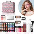 Hot Sugar Makeup Kit for Teenager Girls 10-12, All in One Beginner Makeup Kit for Women Full Kit, Teen Cosmetic Gift Set on Birthday Christmas (Peacock)