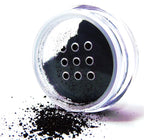 Beautiful Onyx Black Glitter Smokey Eye Single Loose Eyeshadow; Vegan, Talc & Paraben Free