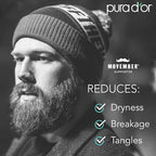 PURA D'OR 8 Oz Thickening Beard Wash - Biotin & Castor Oil Formula with Rosemary - Helps Enhance Moisture, Thickness & Shine, Helps Reduces Dryness & Breakage - For Men