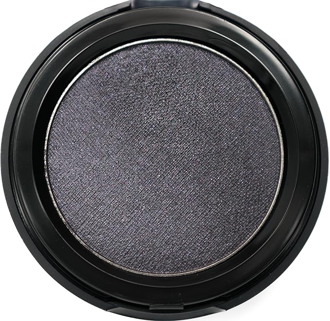 Gothic Deep Navy Blue Purple Plum Dark Metallic Shimmering Pressed Powder Single Vegan Eyeshadow; Talc, Paraben & Cruelty Free