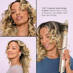 Shark HD435 FlexStyle Air Styling & Drying System, Powerful Hair Blow Dryer & Multi-Styler with Auto-Wrap Curlers, Curl-Defining Diffuser, Oval Brush, & Concentrator Attachment, Stone