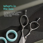 6" Professional Hair Scissors – Barber Shears Made with Premium VG10 Steel, Lightweight, Razor-Sharp, Handcrafted with Ergonomic Handle and Convex Blade, Also Great for Home Use | K9 Shears