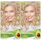 Garnier Hair Color Nutrisse Nourishing Creme, 111 Extra-Light Ash Blonde (White Chocolate) Permanent Hair Dye, 2 Count (Packaging May Vary)