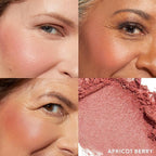 LAURA GELLER NEW YORK Baked Blush-n-Brighten Marbleized Blush - Apricot Berry & Angled Brush 2pc Set