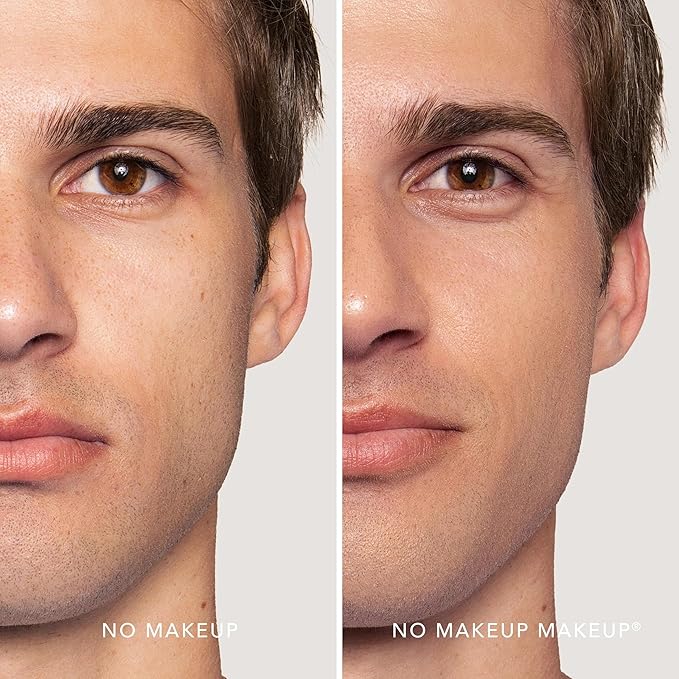 No Makeup Makeup Long-Lasting Lightweight Foundation & Brush Duo | Cruelty-Free, Fragrance-Free, Buildable, Transfer-Proof Makeup (Medium)