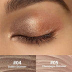 FV Waterproof Eyeshadow Stick Duo,Long-Lasting Cream Eye Shadow Makeup Sets, High Pigmented Eyeshadow Pencil with Shimmer Finish, Natural Look (Golden & Champagne)