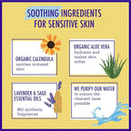 California Baby Calendula Baby Shampoo + Baby Wash | 100% Plant-Based | Soothing Lavender Body Wash For Sensitive Skin | Hypoallergenic | 562mL / 19oz