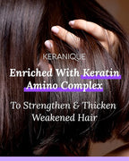 Keranique Volumizing Mousse for Women - Thickening and Styling Anti-Frizz Foam for Fine, Straight, Wavy, and Curly Hair