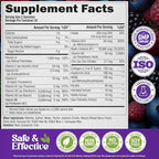 Biotin Gummies with Collagen - Hair Growth Support Skin, & Nail Strength - for Women & Men - Biotin 10000mcg | Keratin | Hyaluronic Acid | B-Complex | Saw Palmetto - Sugar-Free, Mixed Berry - 60 Gummy