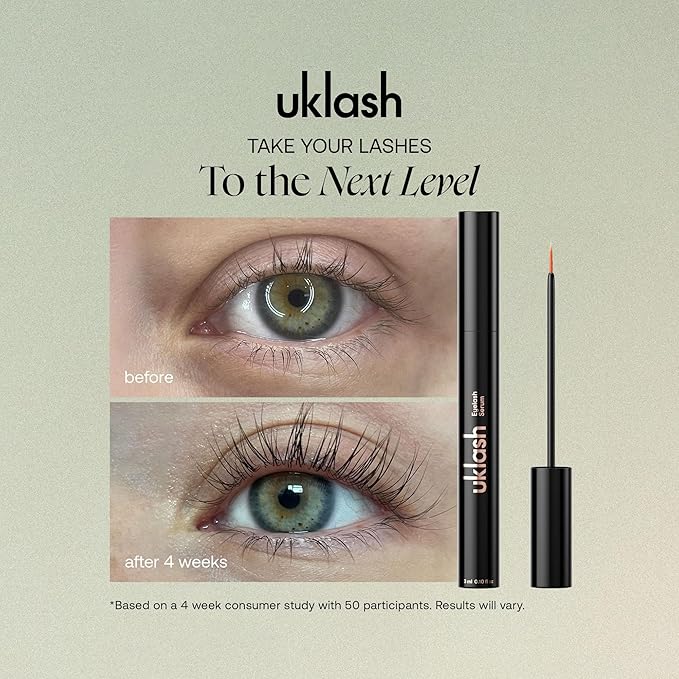 UKLASH Eyelash Growth Serum - #1 Rated Lash Serum for Longer, Fuller Lashes - Formula for Naturally Longer Lashes and Extensions - Vegan & Cruelty-free
