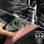 3 Swords Germany - brand quality STAINLESS STEEL INOX CURVED CUTICLE SCISSORS - STRONG SCISSORS FOR STRONG PEOPLE with case by 3 Swords Germany