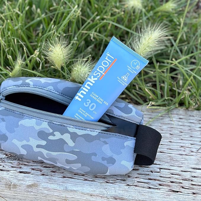 Thinksport SPF 30 Sport Sunscreen, 3oz – Clear Zinc Oxide, Water-Resistant Mineral Sun Lotion for Sports & Active Use, Reef-Safe, Vegan, Broad Spectrum UVA/UVB Protection