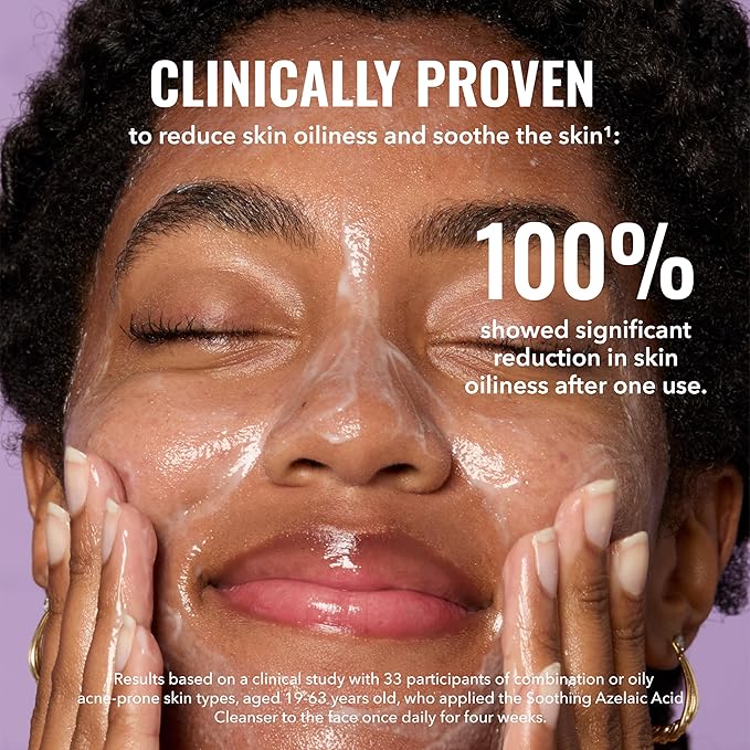 Good Molecules Soothing Azelaic Acid Cleanser – Gentle Creamy Non-Foaming Face Wash for Oily, Sensitive & Acne-Prone Skin – Vegan & Fragrance-Free 120 ml