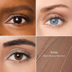 Thrive Causemetics Brilliant Eye Brightener Eyeshadow Stick Bundle for Brown Eyes, 3 Shades, Waterproof & Crease Proof Cream to Powder Long Lasting Formula, 3 Shadow Sticks & Confetti Makeup Bag