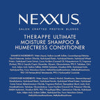 Nexxus Shampoo and Conditioner Therappe Humectress 2 Count for Dry Hair Silicone-Free, Moisturizing Caviar Complex and Elastin Protein for thicker and stronger hair 33.8 oz
