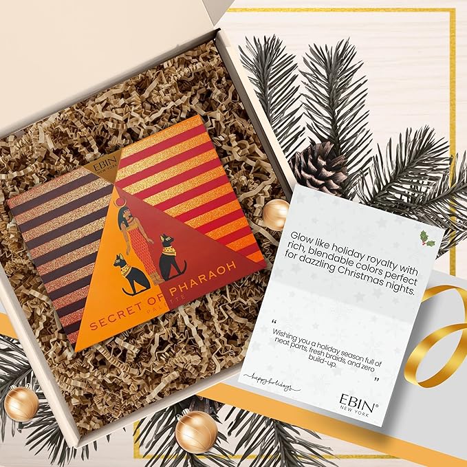 EBIN NEW YORK Egyptian Sunset - Secret of Pharaoh Eyeshadow Palette, Highly Pigmented and Blendable, Cruelty-Free, Long-Lasting Matte & Shimmer