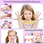 99 Pcs Kids Makeup Kit for Girls, Princess Toys Real Washable Cosmetics Set with Mirror, Hair Ties, Nails, Rings, Earrings, Necklace, Perfect for 3 4 5 6 7 8 Year Old Girls Birthday